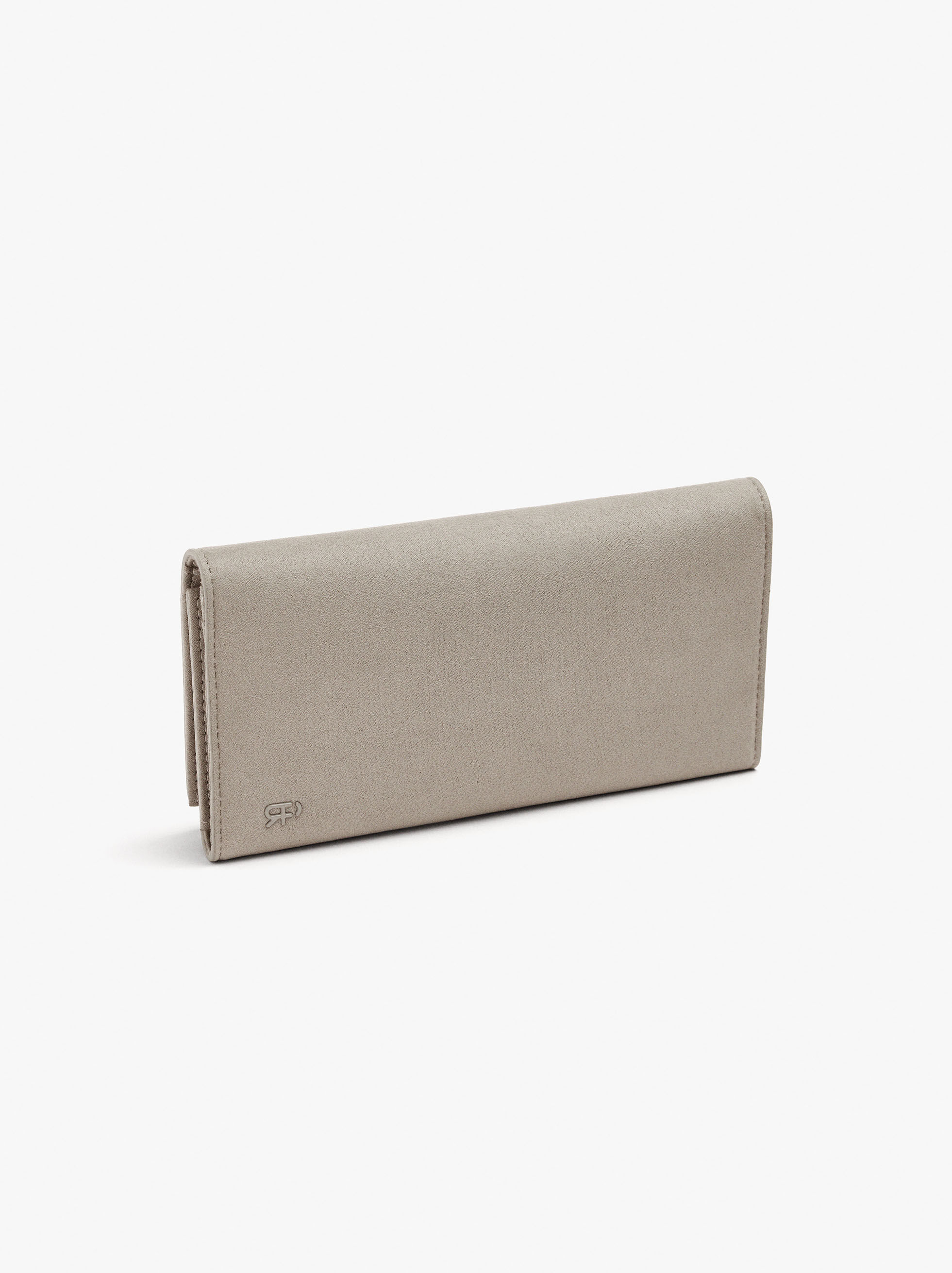 Coin purse with nailhead details and leather effect