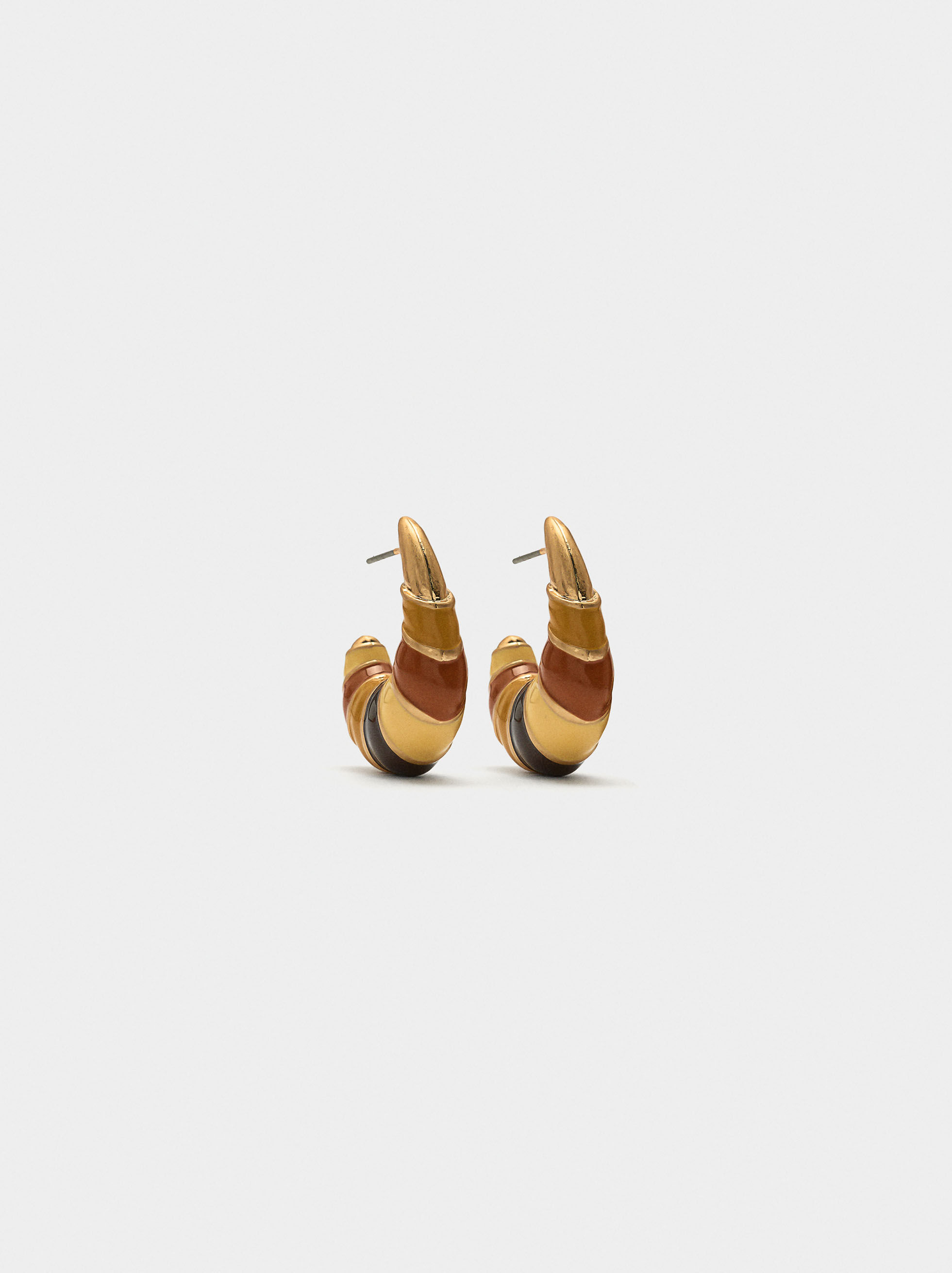 Long enamel earrings