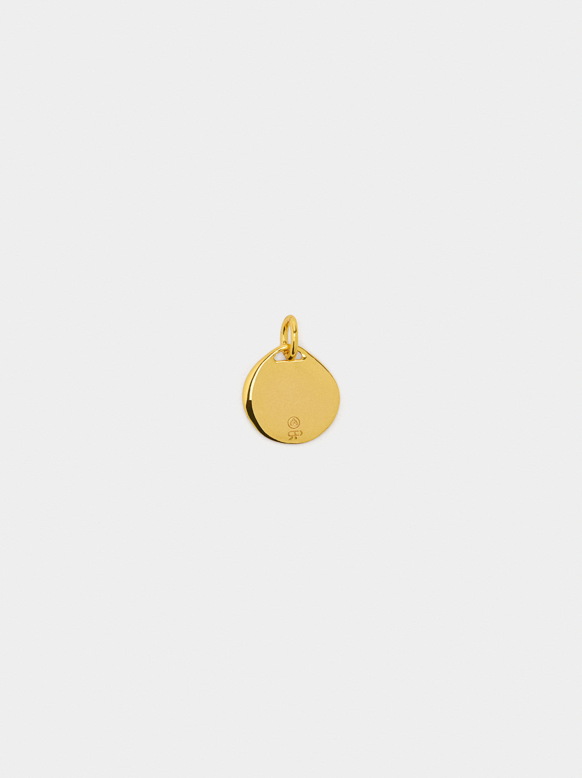 Bicolor clover charm - 925 silver