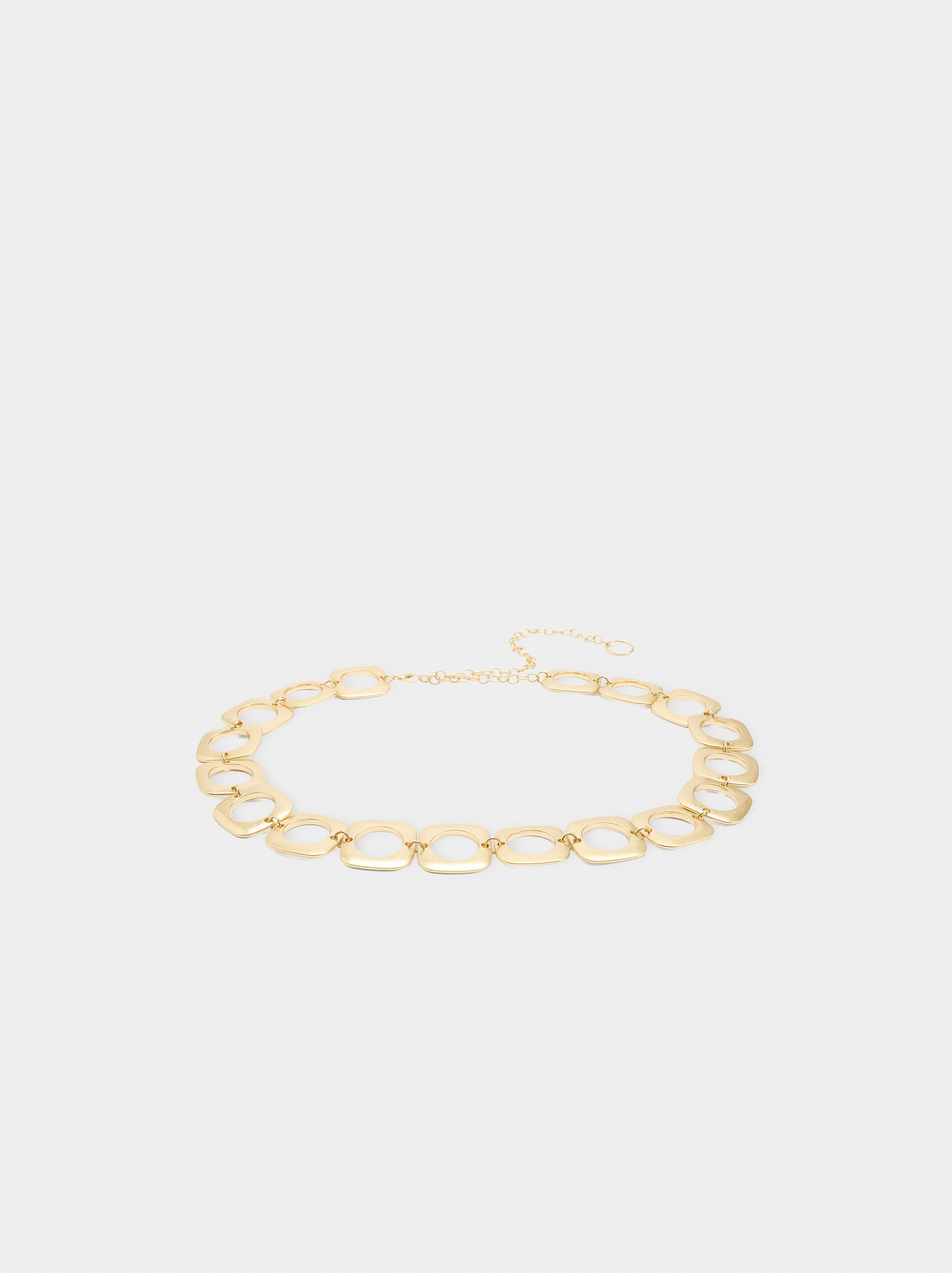 Metallic ring belt