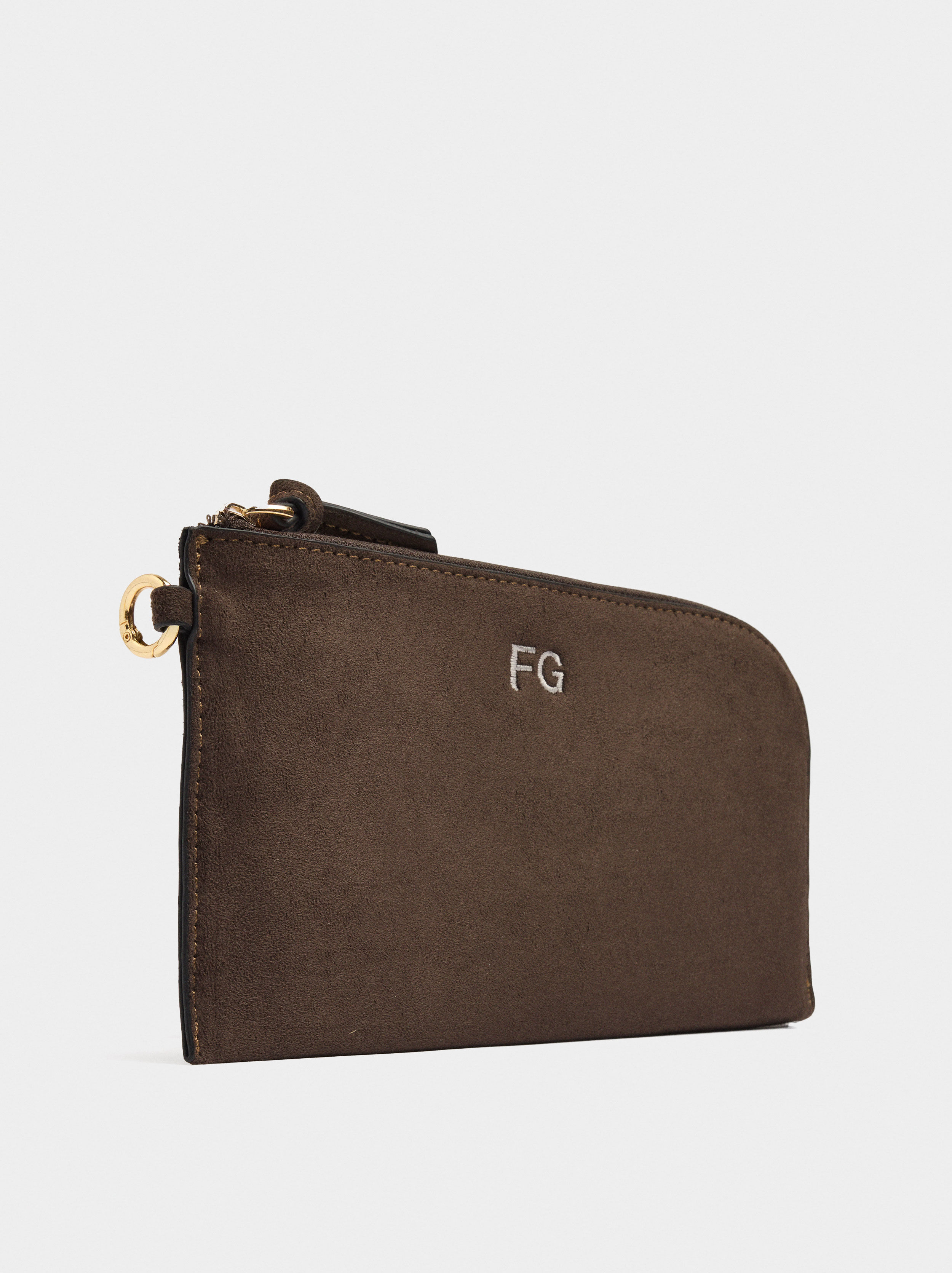 Leather-effect large shopper bag with interior pocket