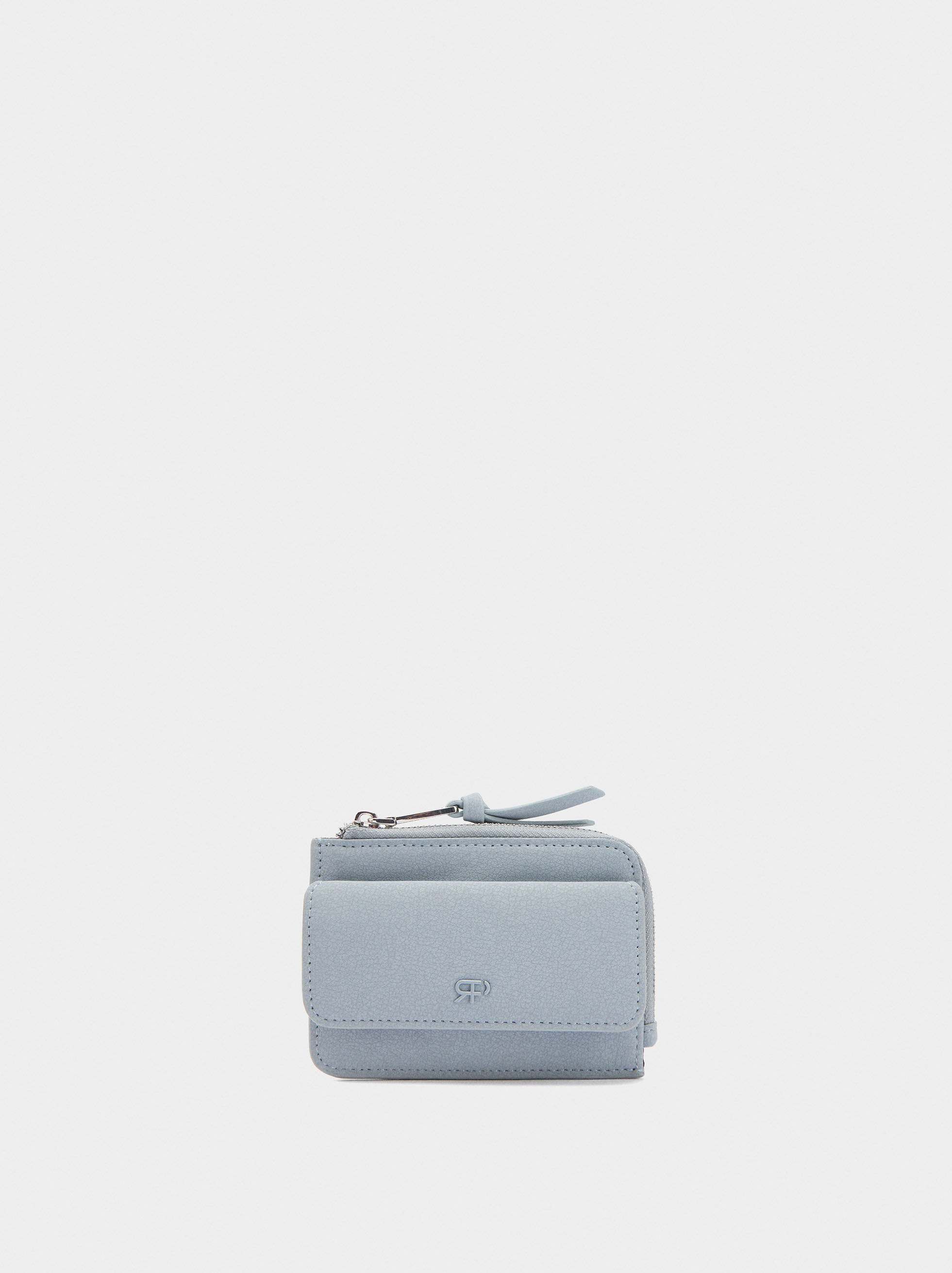 Card holder with texture and flap