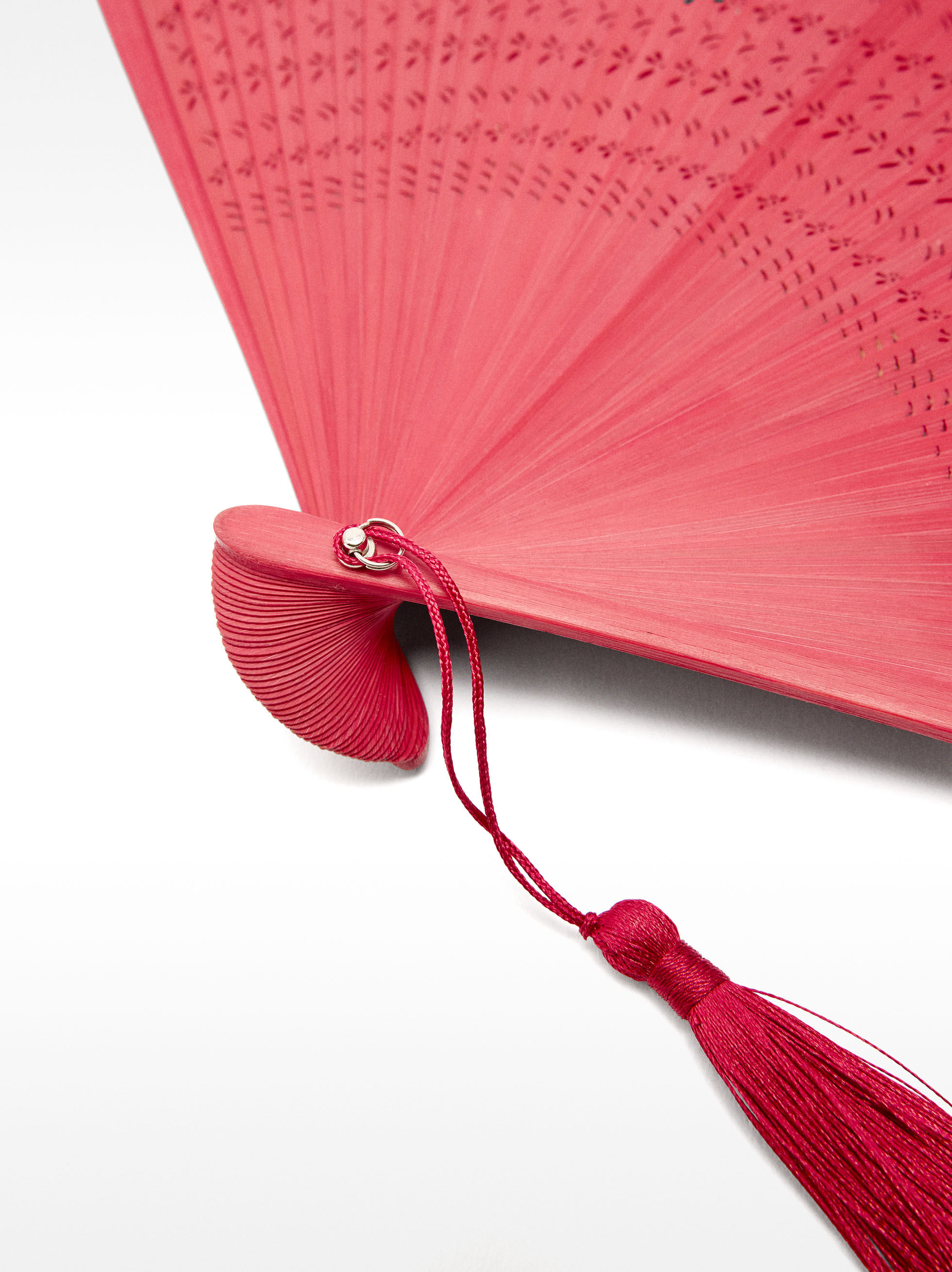 Bamboo Fan with Tassels