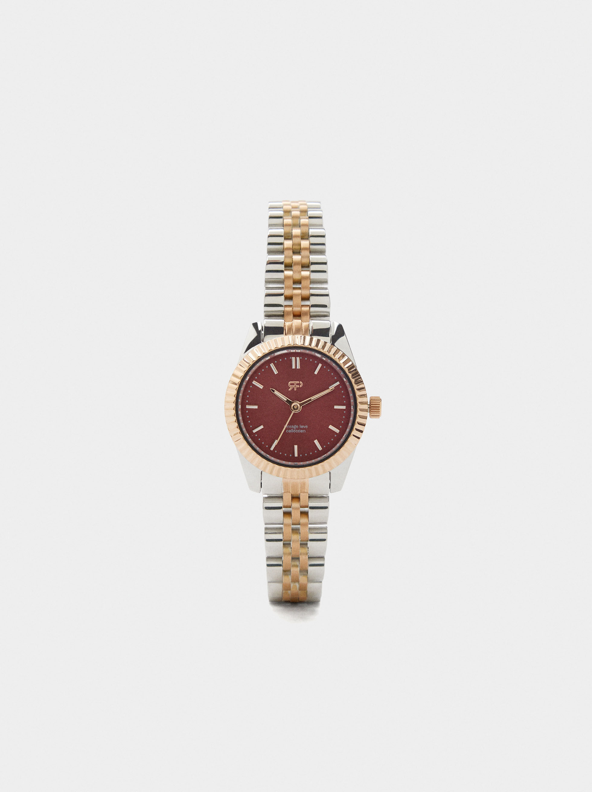 Watch with stainless steel bracelet