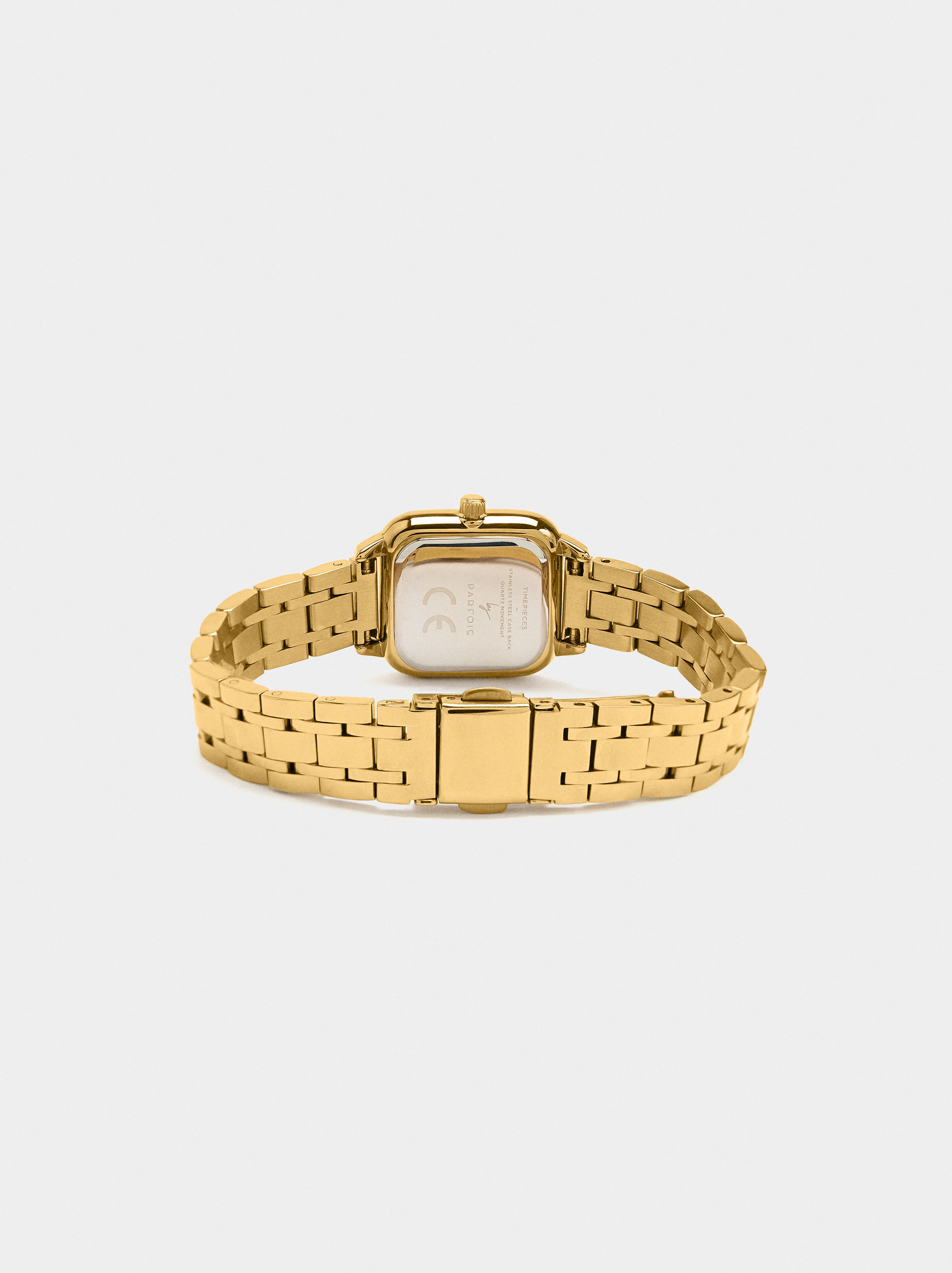 Square Watch Stainless Steel Bracelet