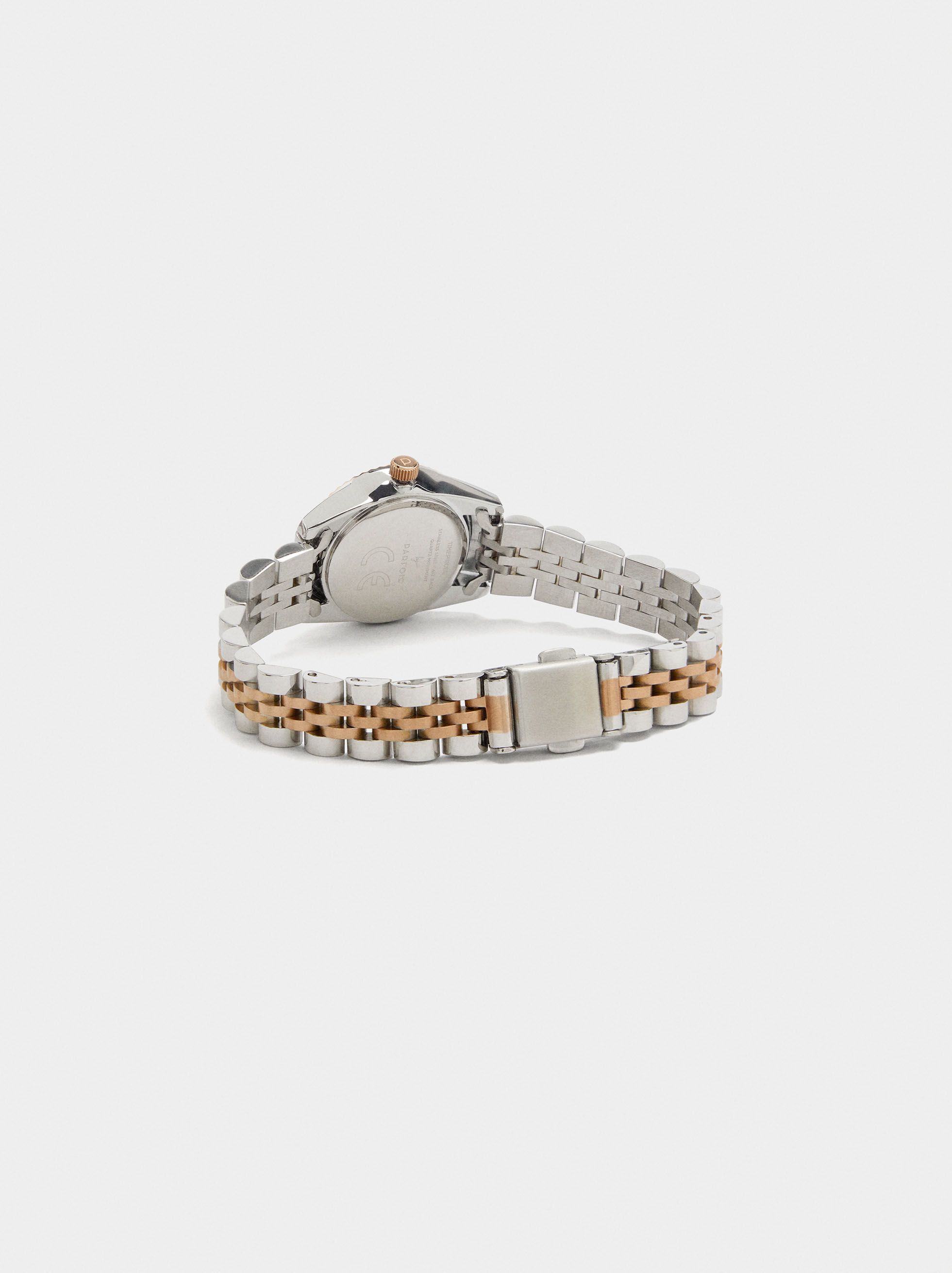 Watch with stainless steel bracelet