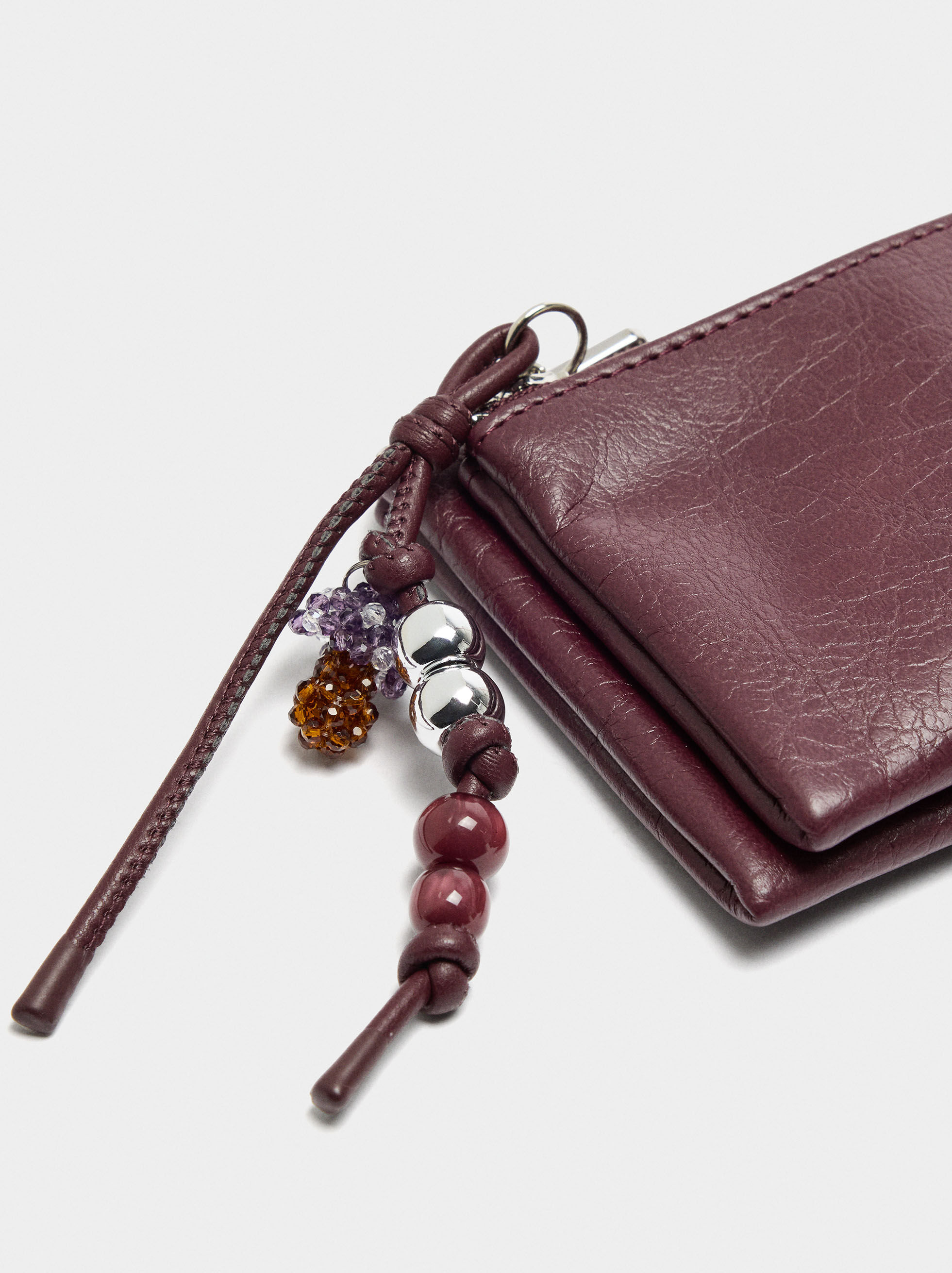 Double-sided craquelé multi-purpose bag