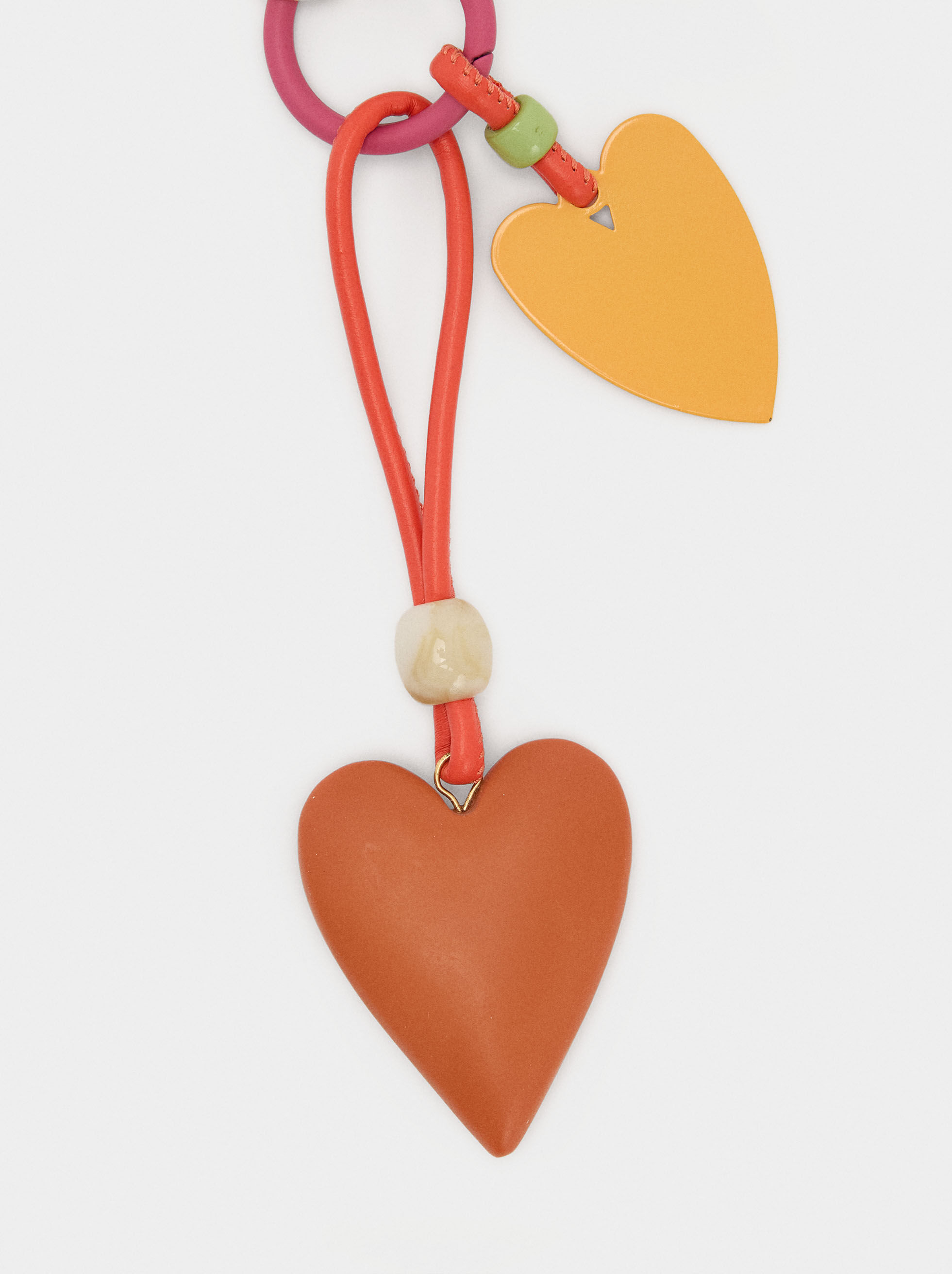 Keychain charm hearts