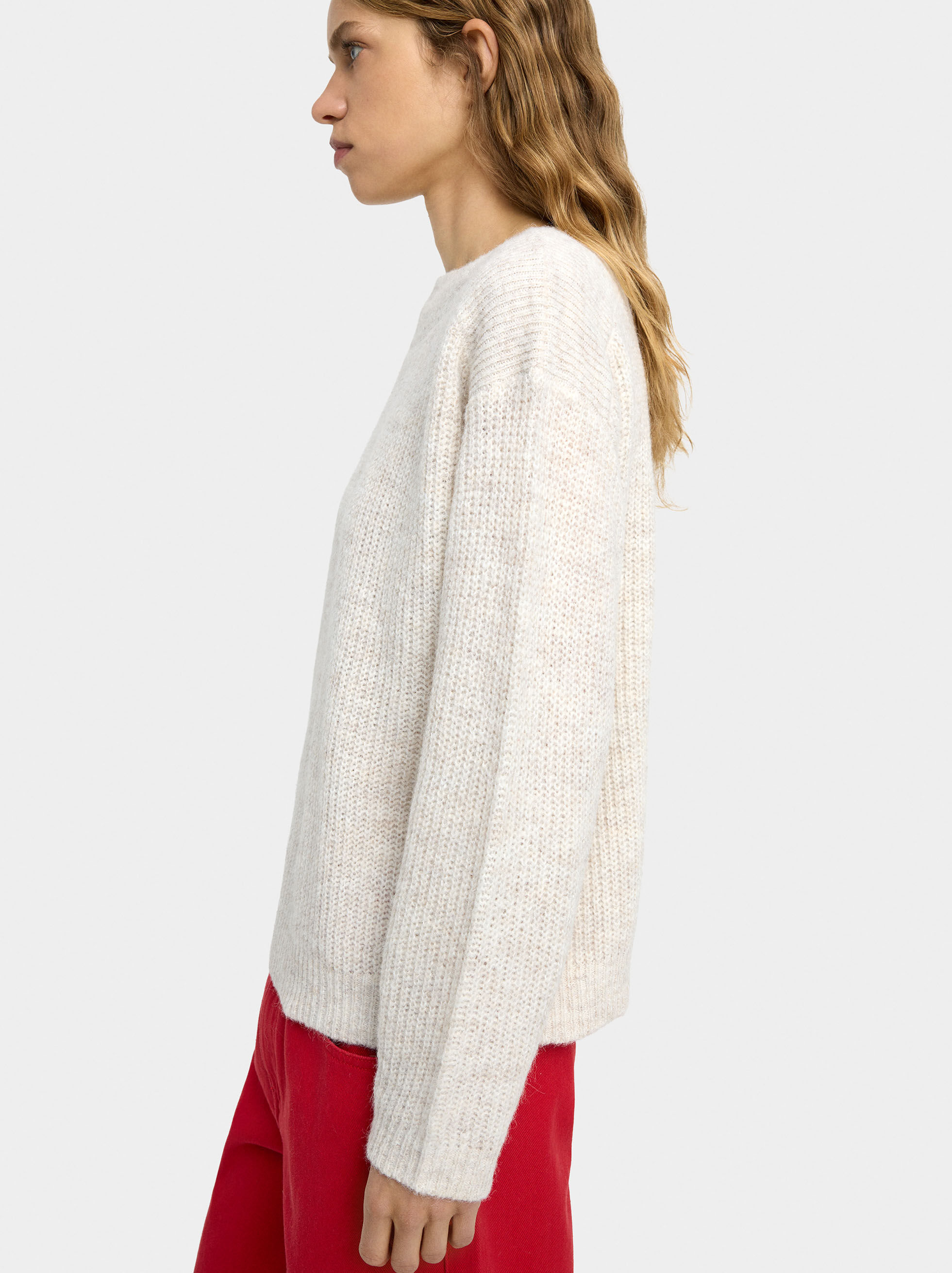 Plain knit top
