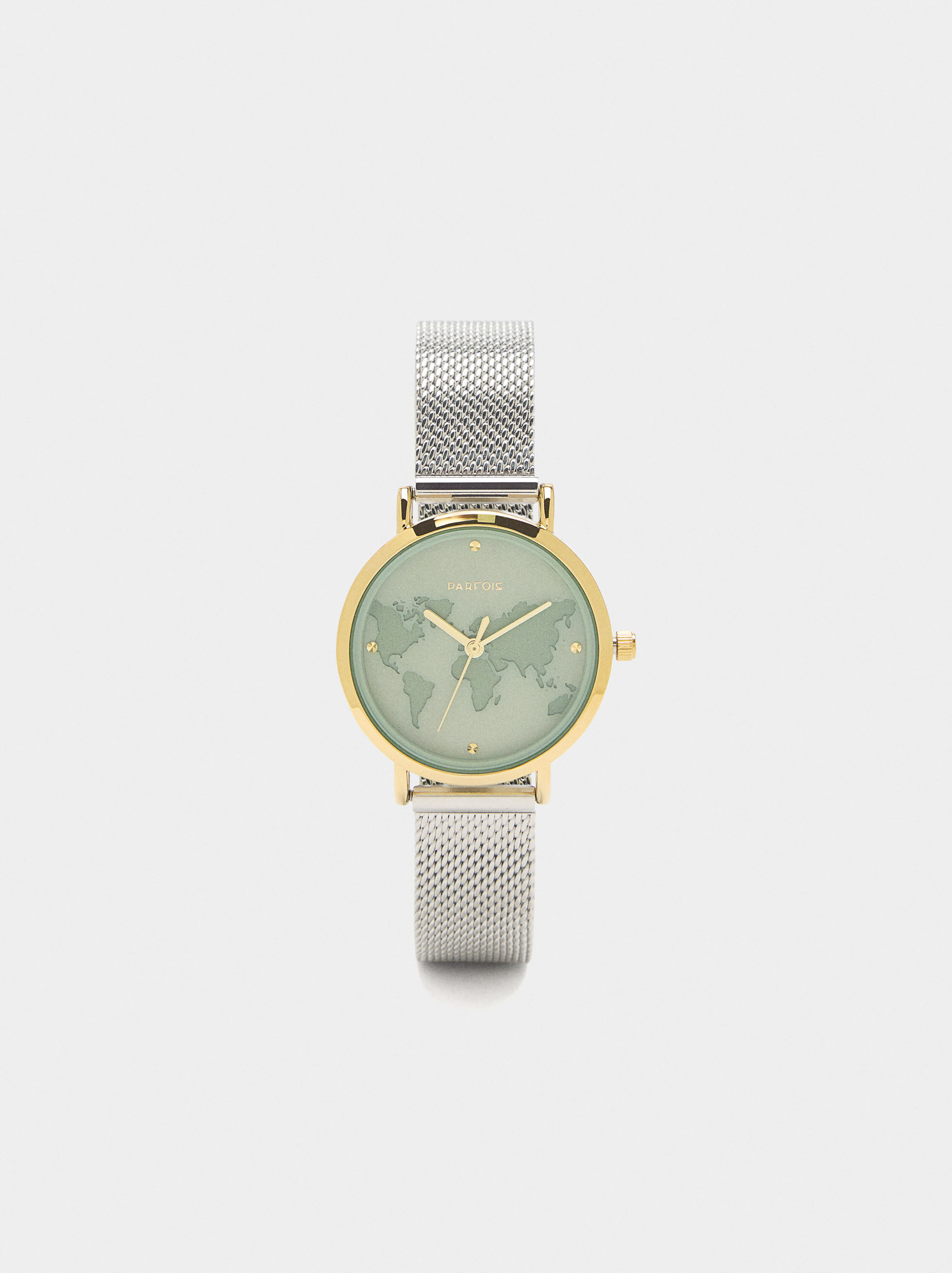 World Map Dial Watch