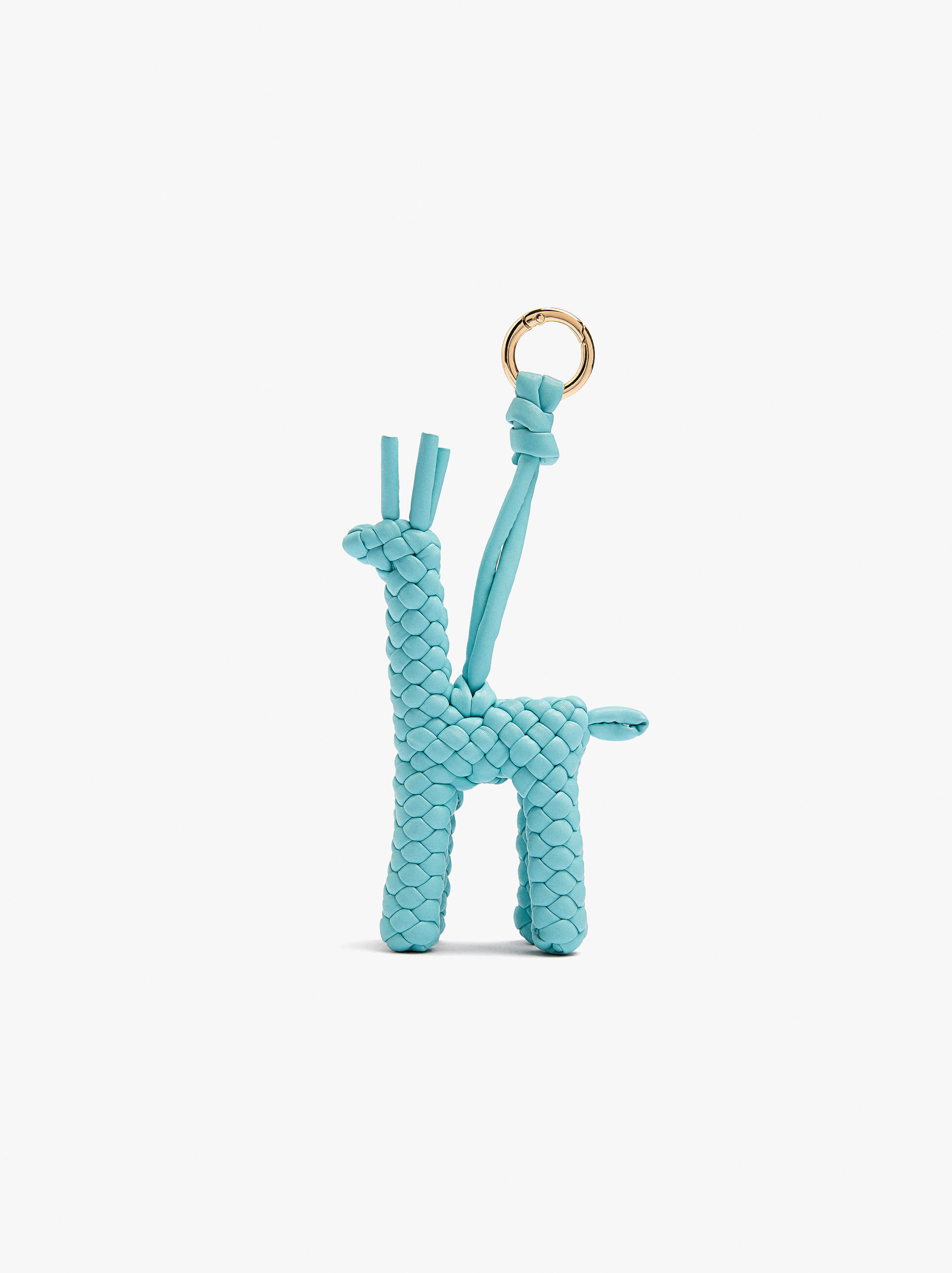 Giraffe charm keychain