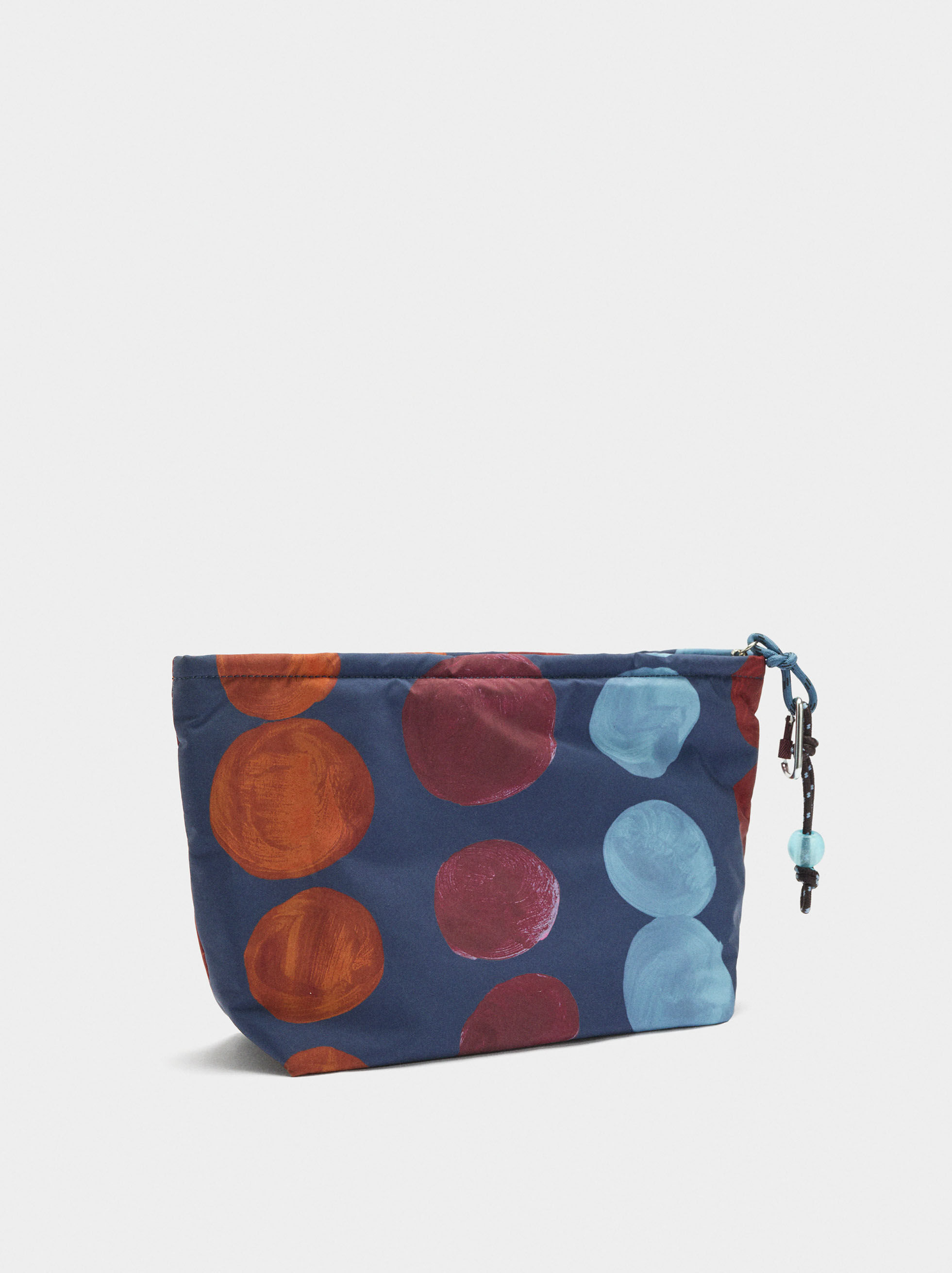 Printed nylon cosmetic bag