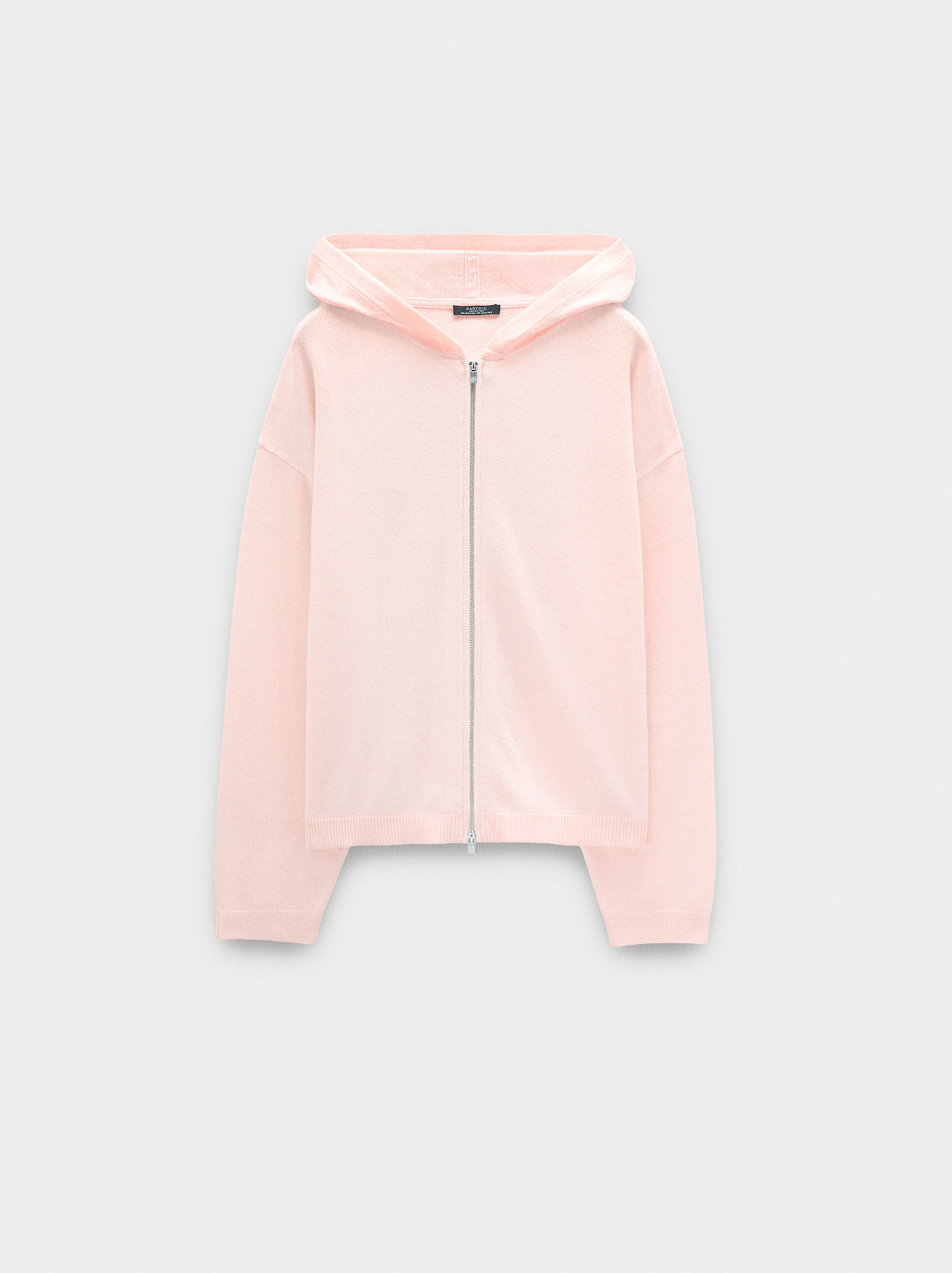 Knitted Hooded Cardigan