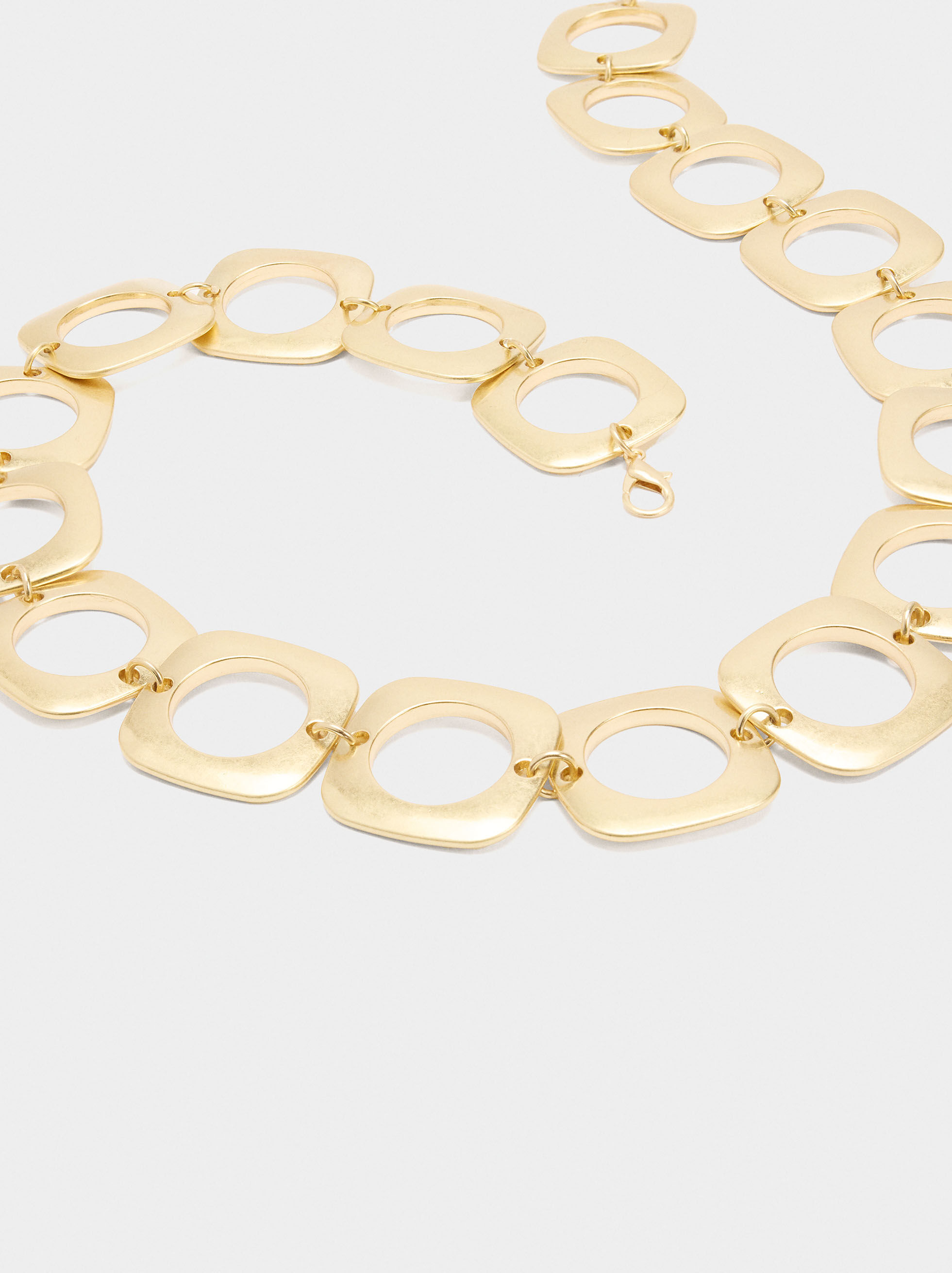 Metallic ring belt