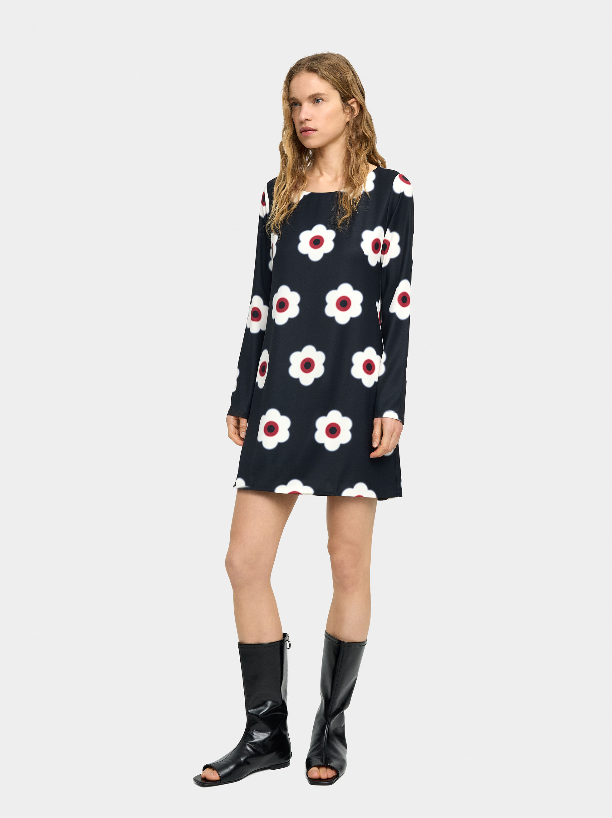 Floral Print Short Dress
