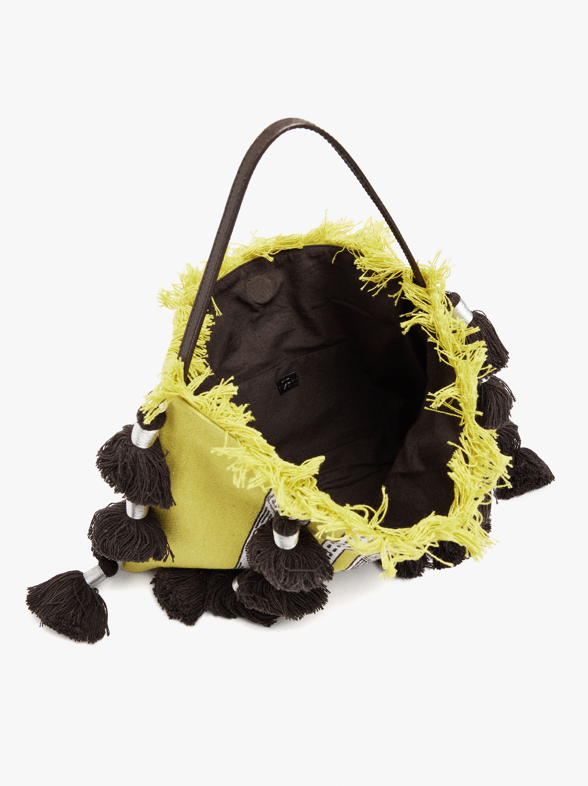 Tote bag with tassels
