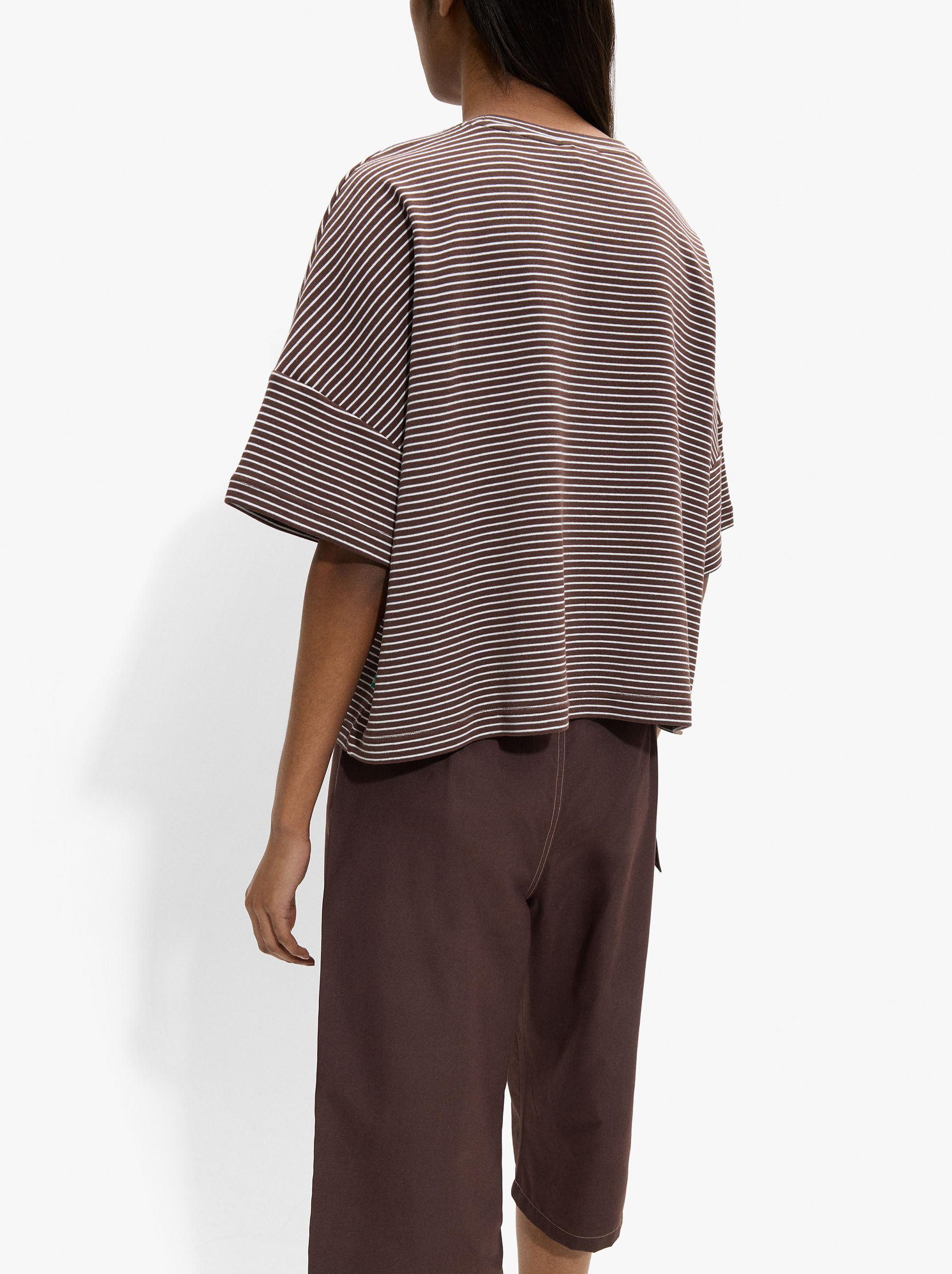 Striped cotton t-shirt
