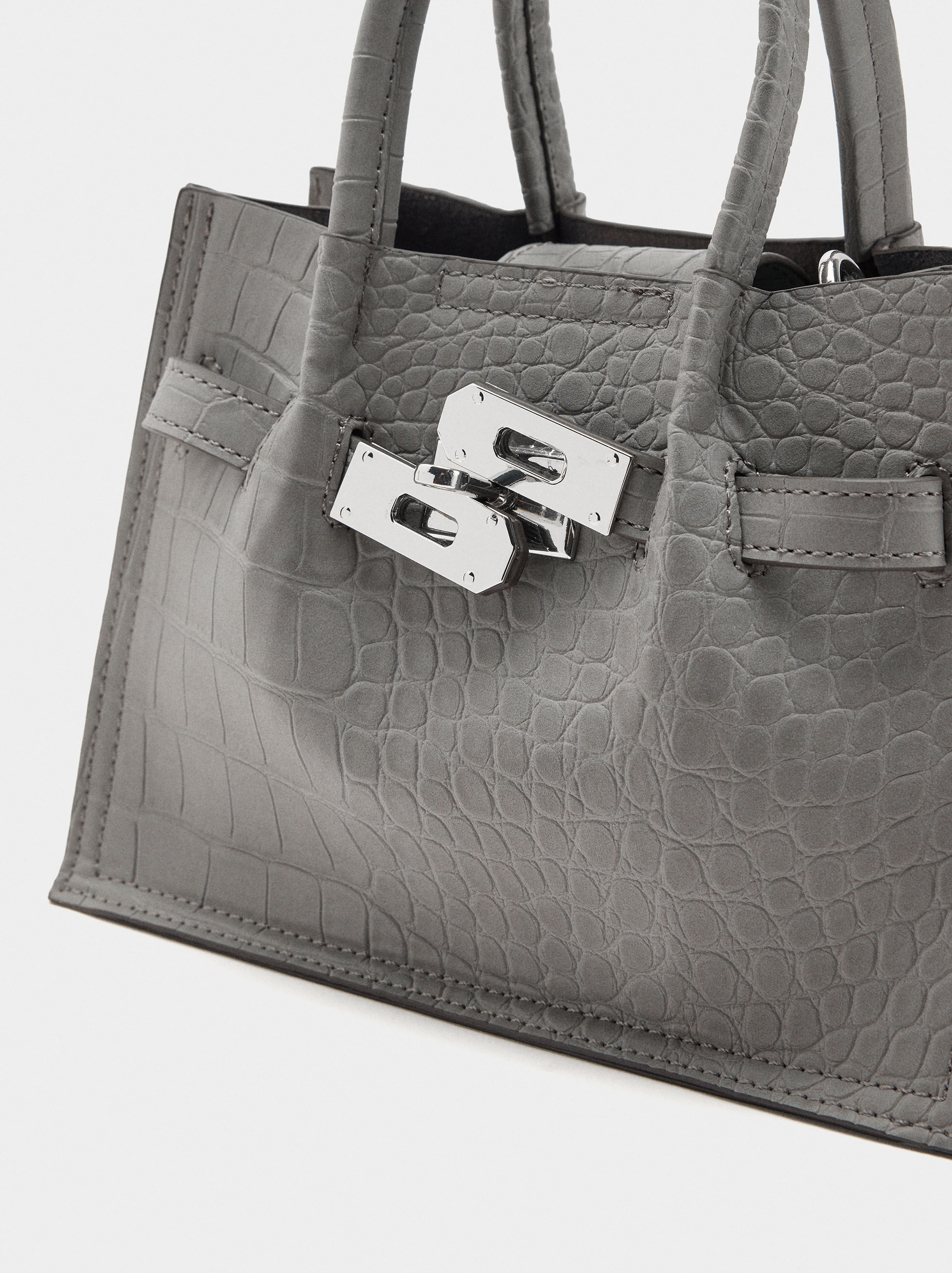 Animal-Embossed Tote Bag