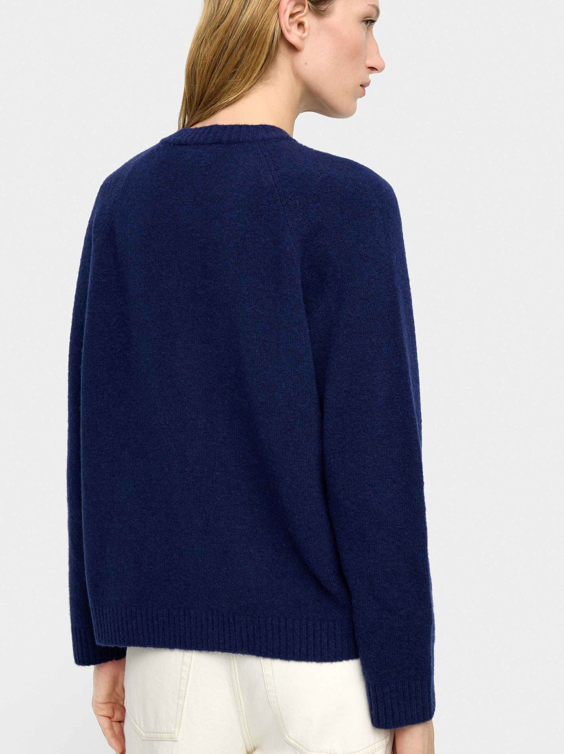 Solid knit cardigan