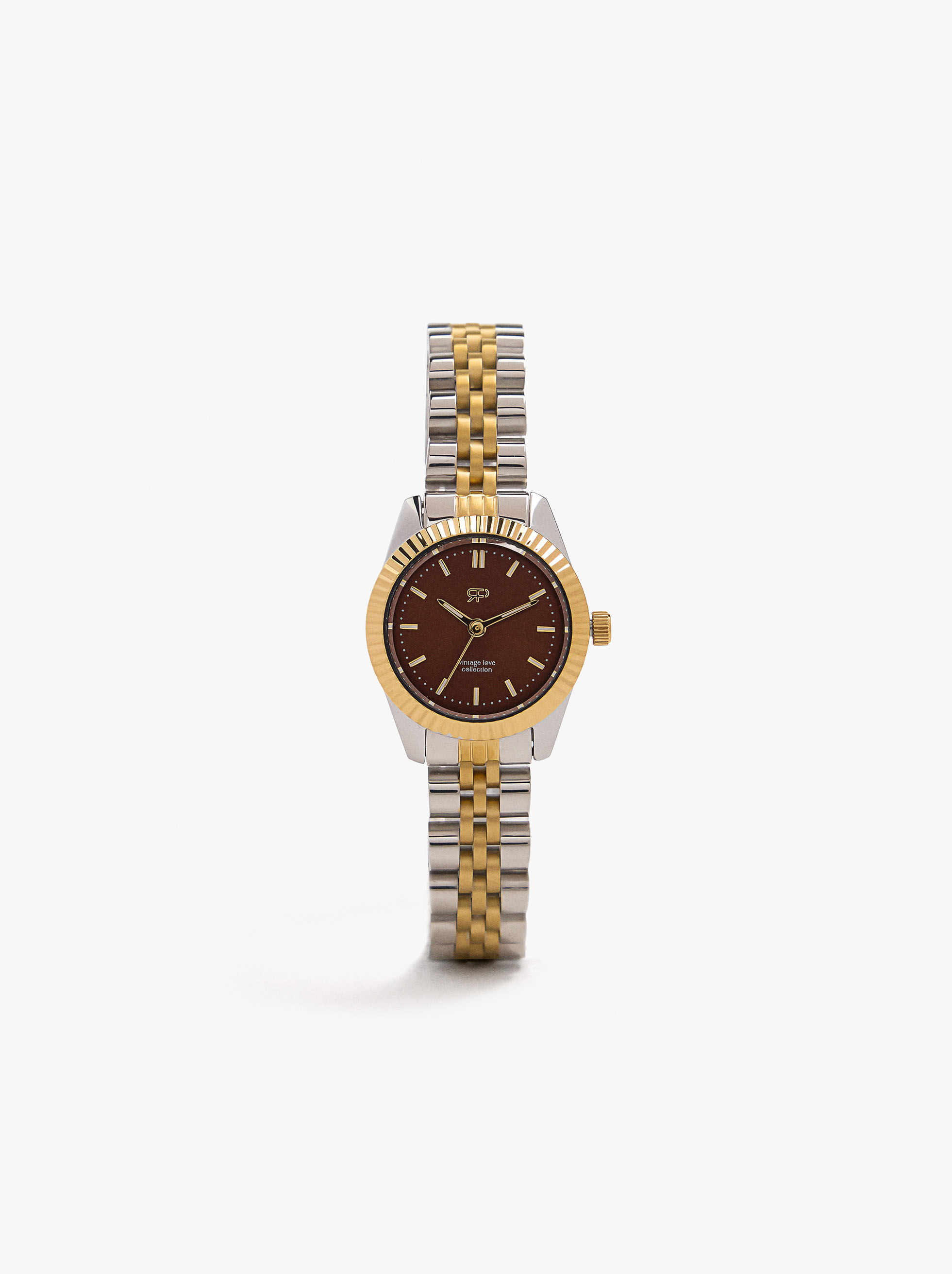 Bi-color watch stainless steel bracelet