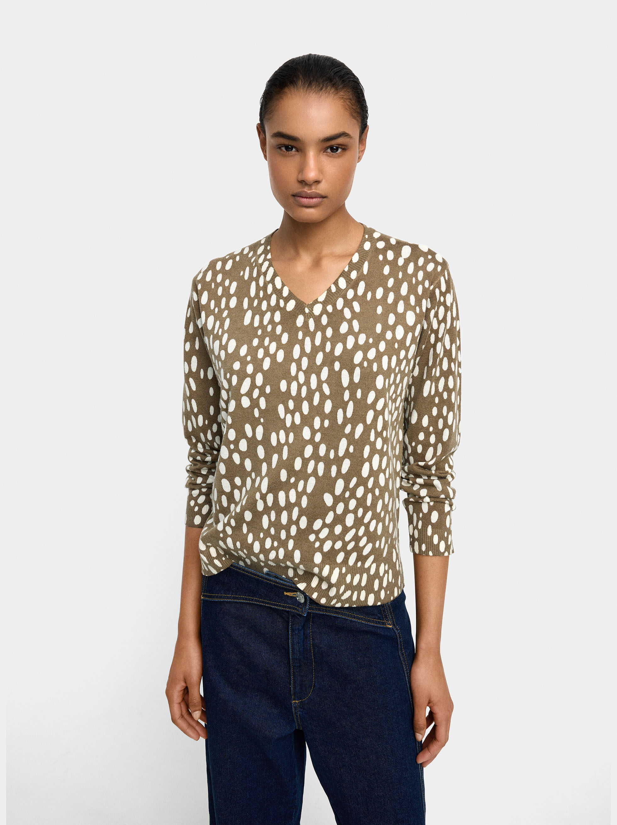 Printed Knit Top